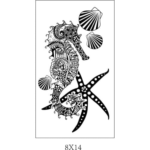 Hippocampus Transparent Clear Silicone Stamp/Seal for DIY scrapbooking/photo album Decorative clear stamp M1229