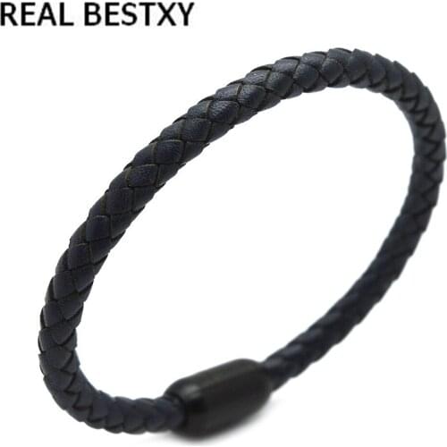 REAL BESTXY 2018 Leather Bracelet Multilayer Punk Charm Wrap Hand Bracelets Vintage Bracelets & Bangles Men Jewelry