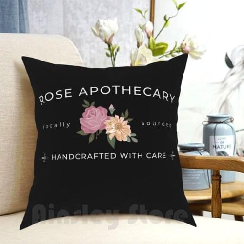 Rose Apothecary With Care Pillow Case Printed Home Soft DIY Pillow cover Rose Apothecary Rose Apothecary Locally Sourced