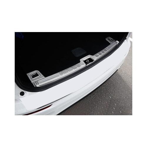 Steel Inner Rear Bumper Protector Sill Plate Cover 1pcs For Volvo XC60 2018-2019
