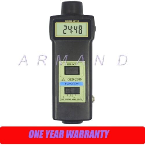Engine and Laser Tachometer 2 in 1 GED-2600 100-20000 r/min 2.5-99999 r/min Non-Contact Digital Speed Tester