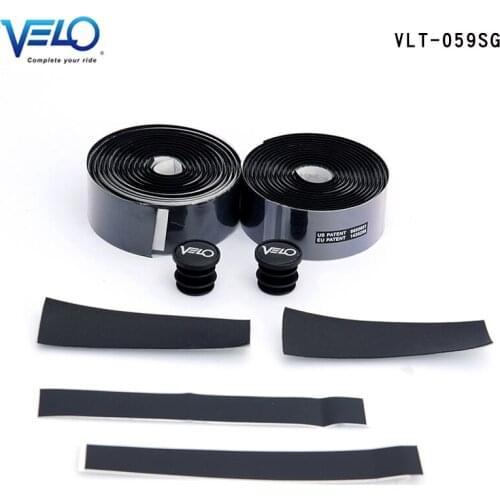 Velo VLT-059SG Road Bicycle Genuine leather Handlebars Tape Non-slip damping Cycling Handle bind Belt Bike parts