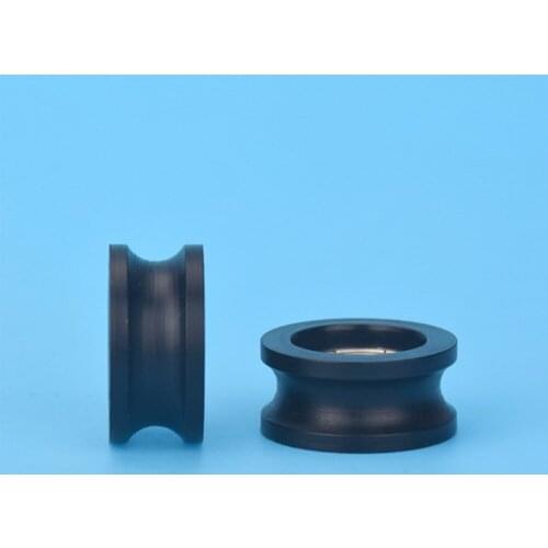 1/2/5/10PCS U plastic Embedded 696 Groove Ball Bearings 6*21*10mm Guide Pulley Width 6mm