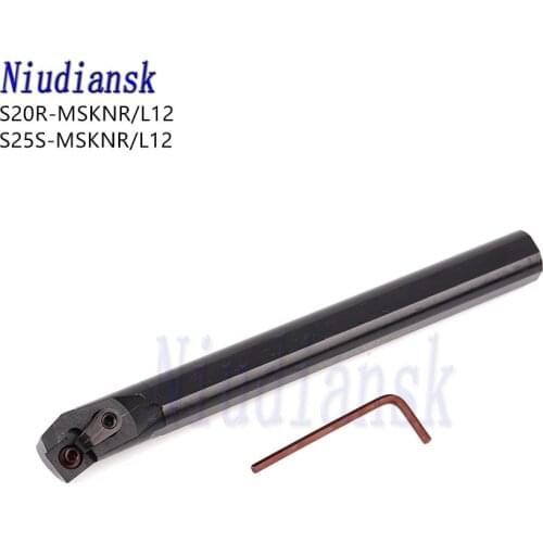 1pc Inner Hole Turning Tool Arbor S20R-MSKNR12 S25S-MSKNR12 CNC Lathe Tools S20R-MSKNL12 Internal Turning Tool S25S-MSKNL Cutter