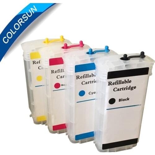 130ml For HP10 for HP 82 4Colors Refillable cartridges for HP Designjet 500 500ps 800 800ps 820mfp 815mfp printer with arc chip