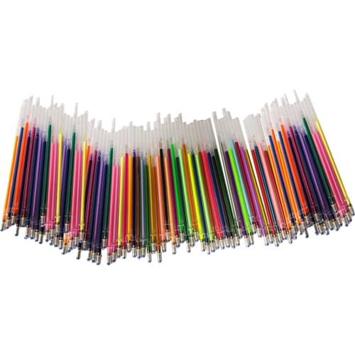 60/100 Color Gel Pen Refills Highlighter Pastel Fluorescence Neon Pen Ink Refills for Scrapbooking, Drawing , DIY Card Making