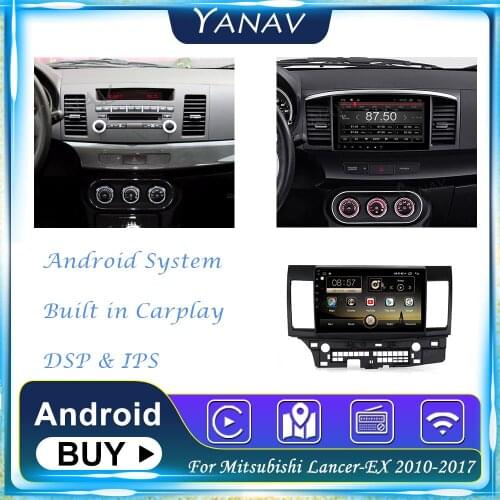 Android 2Din Car Radio Stereo Receiver For Mitsubishi Lancer-EX 2010-2017 GPS Navigation Carplay Multimedia MP3 Player Head Unit