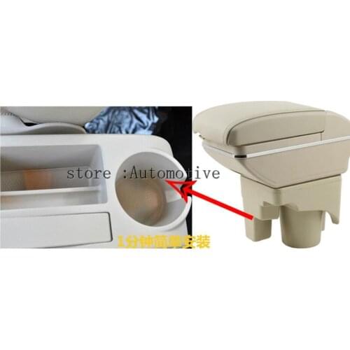 Car Arm Rest Support Storage Box Tray Center Console Armrest For VW Golf 6 Mk6 2008-2013 Jetta Mk5 06-2011 2009 2010