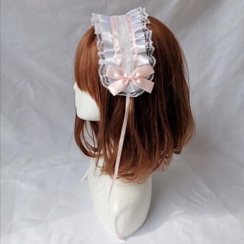 Free shipping Fashion double bow lace long ribbon hairpins girls cute hairclips korea style side clip hair accessories