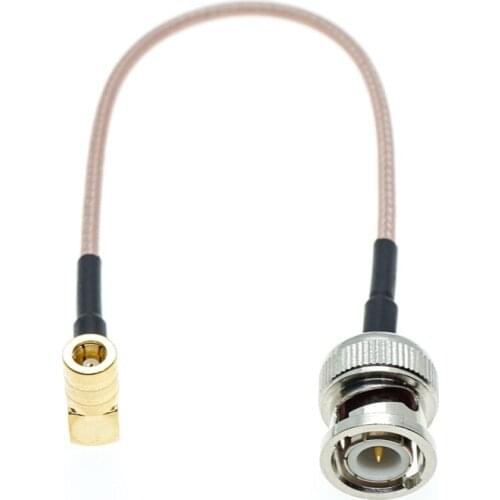 BNC Male to SMB Female connector right angle Coax RF Pigtail FPV Jumper Cable RG316