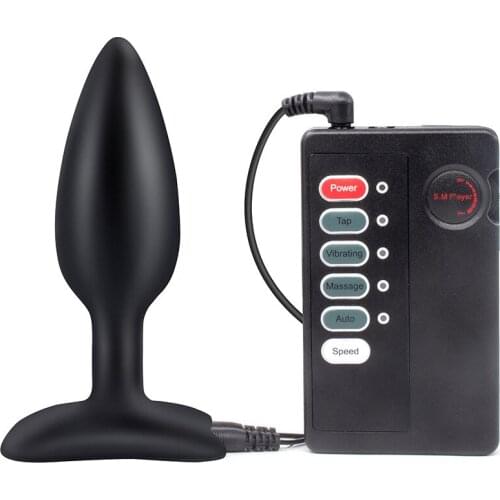 Electric Shock Butt Plug, Silicone But Plug Electro Sex G Spot Stimulator Prostate Massager Plug Anale Sex Toys For Men Women