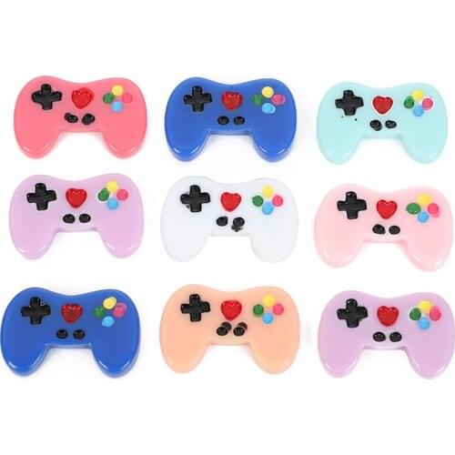 10Pcs Mixed Resin Flatback Cartoon Game Remote Embellishment Cabochon Decoration Scrapbooking Diy Craft Supplies Accessories