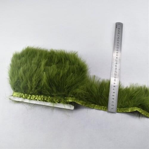 Beautiful Army Green feather ribbon stripe height Turkish feathers for crafts DIY skirt dress graft wedding party decoration