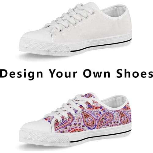 ELVISWORDS Custom Image/Logo Low Style Sublimation Canvas Vulcanizer Shoes for Women Men Casual Sneakers Ladies Flats Shoes 2020