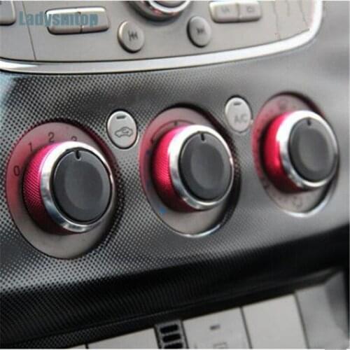 Ladysmtop Car styling Air Conditioning heat control Switch AC Knob case for Ford S-MAX Focus 2 Focus 3 Focus 4 auto accessories