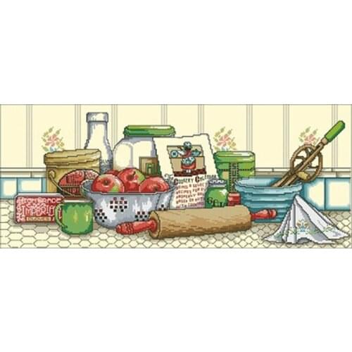 Moms kitchen patterns Counted Cross Stitch 11CT 14CT 18CT DIY Chinese Cross Stitch Kits Embroidery Needlework Sets home decor