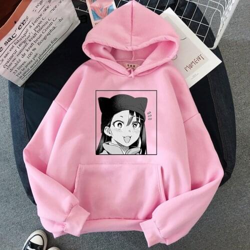 New Anime Don't Toy With Me Miss Nagatoro Hoodies Kawaii Hayase Nagatoro Pullover Hoody Korean Fashion Winter Warm Sweatshirts