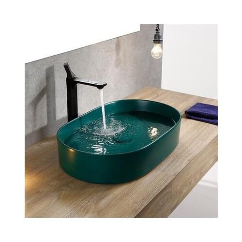 Oval ceramic toilet creative washbasin sink art wash basin