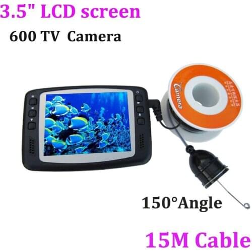 Underwater Fish Camera System Portable 3.5" TFT LCD 600tvl Hd Underwater Video Camera 15m Cable Fish Finder