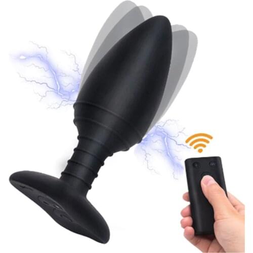 Electric Shock Anal Vibrator/Dilator Anal Plug Remote Control Buttplug Dildo Sex Toys For A Couple Intimate Goods Masturbator