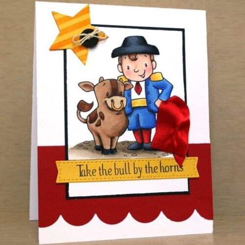 Ador-a-Bull & Matador and Ox Clear Stamps for DIY Scrapbooking Craft Making Decor Transparent Stempels New 2019 Silicone Seal