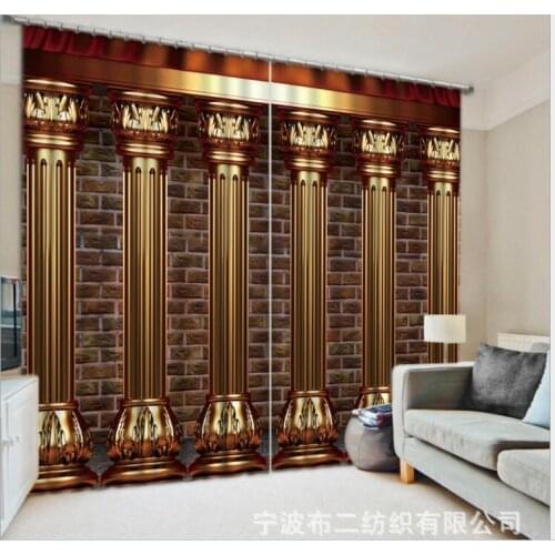 Curtain Luxury Blackout Palace 3D Window Curtains For Living Room Bedroom Customized size Drapes Cortina Rideaux Cushion cover