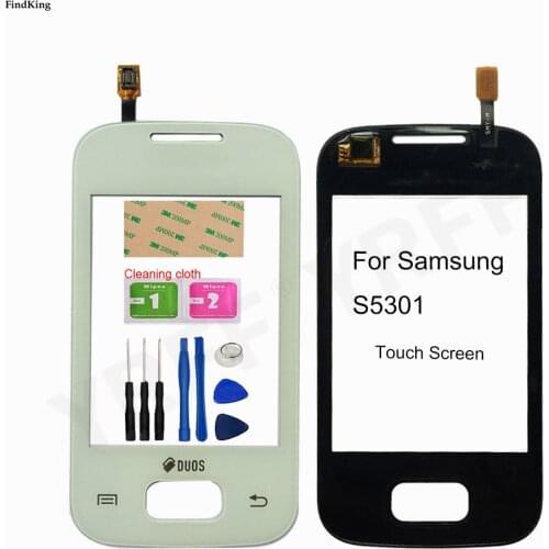 S5301 Touch Screen For Samsung Galaxy Pocket Plus S5301 Touch Screen Digitizer Touch Panel Replacement Front Glass Lens Sensor