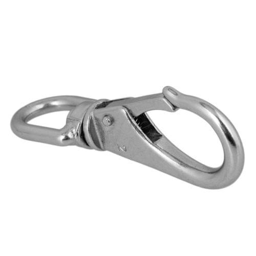 Marine Boat Swivel Eye Spring Snap Hook Size 2# M6 304 Stainless Steel Silver