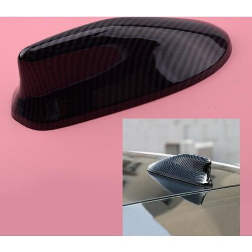 Carbon Fiber Texture Black Roof Shark Fin Antenna Cover Cap Trim ABS Plastic fit for Honda Accord 2018 2019 2020