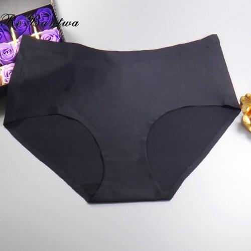 Rebantwa 3pcs Women Seamless Panties Underwear Nylon Knickers Sexy Briefs Intimates Lingerie Ladies Knickers Plus Size 3XL 4XL