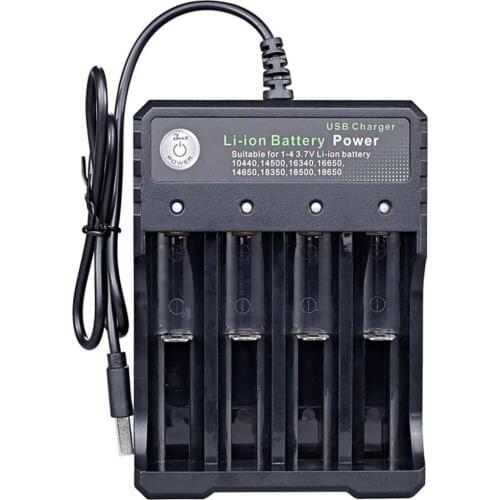 Battery Charger 10440 14500 16340 1665014650 18350 18500 18650 Multifunction Charge Universal Flashlight Charger