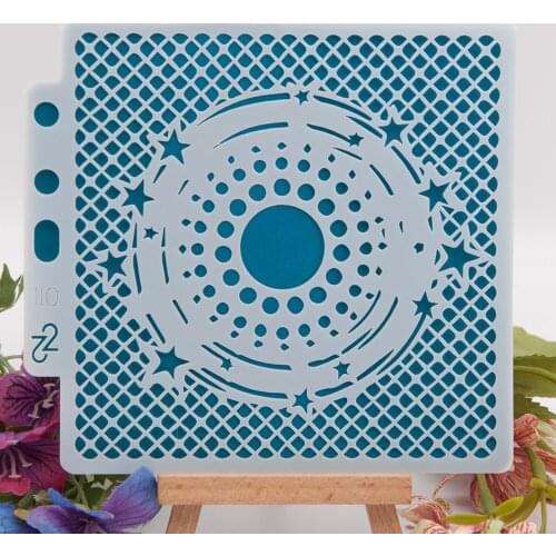 5PCS New creative Layering Stencils Drawing Color Spray stencil DIY Scrapbook photo album DIY Paper Card Crafts