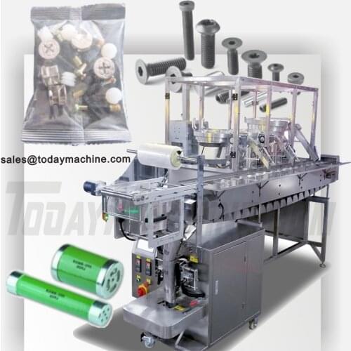 Automatic counting spare parts accessories furniture wood screw packing machine nail packaging machine