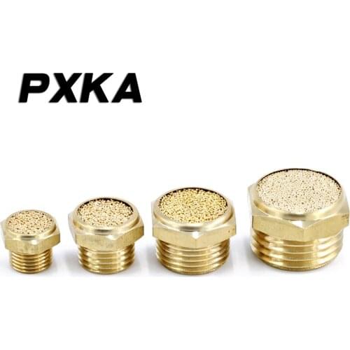 Free shipping 2PCS Flat muffler pneumatic long muffler solenoid valve connector exhaust filter cartridge tip silencer