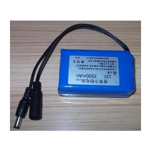 Free ship 12V 3500mAh polymer lithium battery li-ion rechargeable battery GPS LED lamp monitoring battery