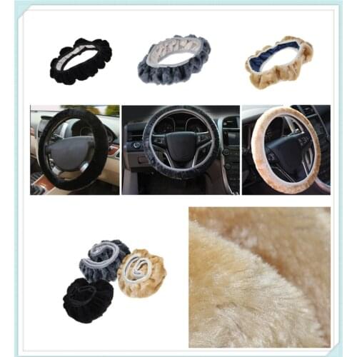 Car steering wheel cover plush super soft handle telescopic for Chevrolet Volt SS Chevelle FNR 1970 1967 Impala Chaparral