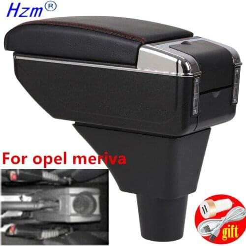 For opel meriva armrest box For opel meriva central storage box Retrofit parts Car Armrest Accessories Easy to install