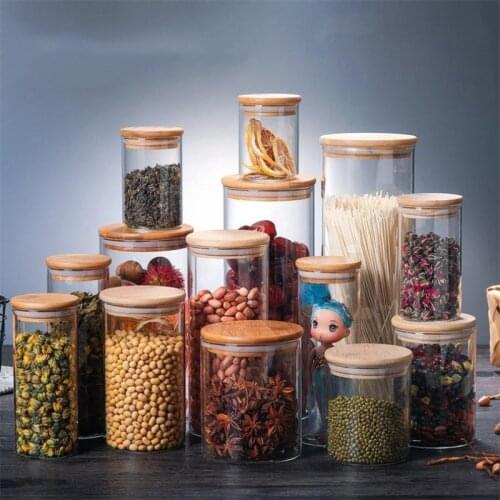 Sealed Glass Jars High Borosilicate Kitchen Storage Tank Can With Food Container
