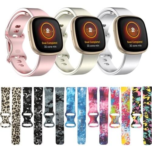 Honecumi For Fitbit Versa 3 Band Strap Silicone Women Men Smartwatch Accessory For Fitbit Sense Wristband Adjustable