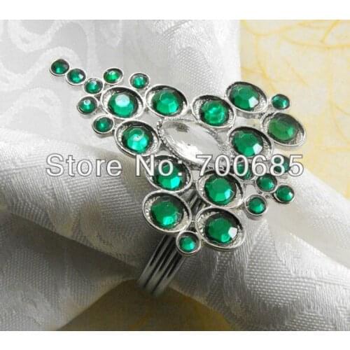 Crystal napkin rings for weddings napkin ring holder and party decoration napkin ring