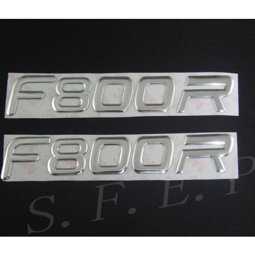 Motorcycle Raised 3D Silver Decal Emblem Fairing Sticker For BMW F800R Sticker