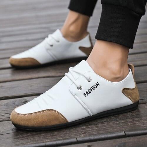 2021 Autumn Mens Leather Shoes Fashionable Mens Driving Casual Shoes Slip On Men Dress New Classic Leather MenS Suits Shoes