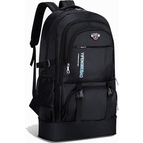 Mens Outdoor Backpack 65L High Capacity Climbing Travel Rucksack School Bag Sports Camping Hiking Pack For Male Female Women