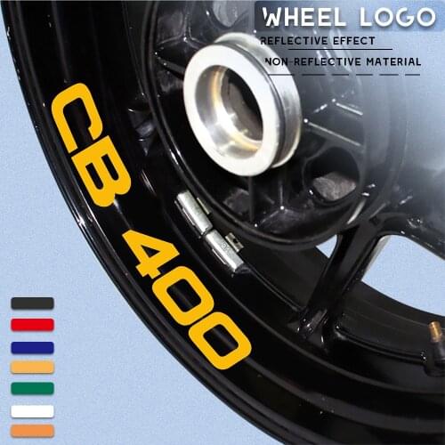 New Motorcycle Modified Wheel Sticker Waterproof Reflective Wheel Decal Color Wheel Side Strip for HONDA CB400 cb 400