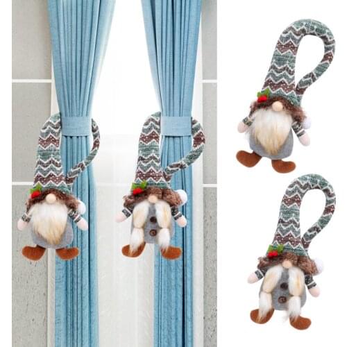 New Product Christmas Decoration Faceless Doll Doll Curtain Buckle Christmas Home Curtain Buckle Decoration Props