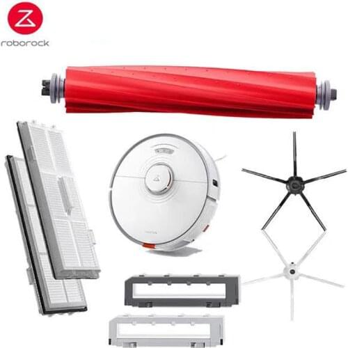 Original Roborock S7 T7S Robot Vacuum Cleaner Parts Washable Filter Detachable Main Brush Mop Rag Side Brush Spare Replacements