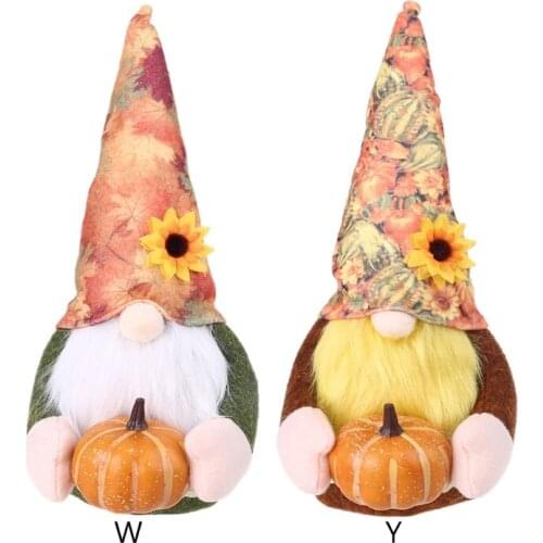 Fall Autumn Gnome Pumpkin Sunflower Swedish Nisse Tomte Elf Dwarf Thanksgiving R2JC