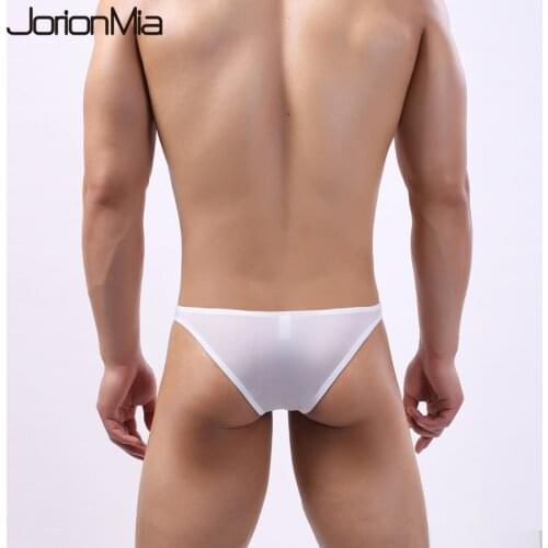 Sexy Mans Underwear Silk Briefs Underpants Soft Mens Briefs Bikini Gay Underwear Mens Underwear Sexy Y17