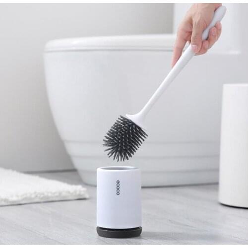 Rubber head frame cleaning brush for bathroom wall-mounted household floor cleaning bathroom accessories toilet brush