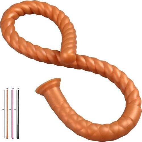 Super Long Silicone soft Anal Dildo Butt Plug Prostate Massage Vagina Masturbation Cock Erotic SM Sex Toys For Adult Women Gay